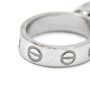 カルティエ Cartier ラブチャーム ホワイトゴールド K18WG ペンダントトップ LOVE Au750 18K 18金 WG ベビー ネックレストップ
