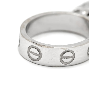 カルティエ Cartier ラブチャーム ホワイトゴールド K18WG ペンダントトップ LOVE Au750 18K 18金 WG ベビー ネックレストップ