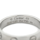 カルティエ Cartier LOVE ミニラブリング B4049600 ホワイトゴールド K18WG #49(JP9) リング 指輪 750 18K WG スモールモデル 9号