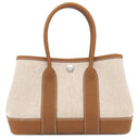 エルメス HERMES ネオ ガーデン23 エクリュ×ゴールド ネゴンダ トワルアッシュヴァイキング ハンドバッグ シルバー金具 新品 未使用 ガーデンパーティー ミニ 2026年製