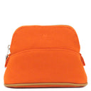 エルメス HERMES ボリードポーチ ミニミニ H103772M オランジュフー コットン アニョーミロ ポーチ シルバー金具 バス用ポーチ 化粧ポーチ 小物入れ
