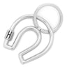 エルメス HERMES フェール ア シュヴァル H077329FJ03 シルバー ステンレススチール キーホルダー 馬蹄 Hロゴ ネジ式