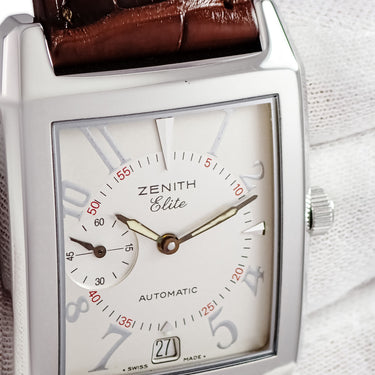 腕時計 ゼニス ZENITH エリート ポートロワイヤル 01.0250.684/01 自動巻き メンズ OH済 スモールセコンド デイト アラビア