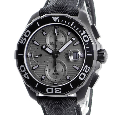 腕時計 タグホイヤー TAG Heuer アクアレーサー クロノグラフ ブラックファントム CAY218B.FC6370 自動巻き メンズ 新品同様 回転ベゼル