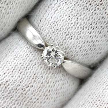 ティファニー Tiffany & Co ハーモニー ダイヤリング プラチナシルバー Pt950 ダイヤモンド リング 指輪 T＆Co. 一粒 1P 立爪 0.21ct プラチナ950 6.5号