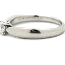 ティファニー Tiffany & Co ハーモニー ダイヤリング プラチナシルバー Pt950 ダイヤモンド リング 指輪 T＆Co. 一粒 1P 立爪 0.21ct プラチナ950 6.5号