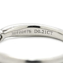 ティファニー Tiffany & Co ハーモニー ダイヤリング プラチナシルバー Pt950 ダイヤモンド リング 指輪 T＆Co. 一粒 1P 立爪 0.21ct プラチナ950 6.5号
