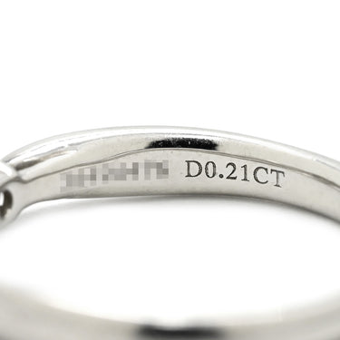 ティファニー Tiffany & Co ハーモニー ダイヤリング プラチナシルバー Pt950 ダイヤモンド リング 指輪 T＆Co. 一粒 1P 立爪 0.21ct プラチナ950 6.5号