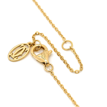 カルティエ Cartier ベビー トリニティ 1Pサファイア イエローゴールド×ホワイトゴールド×ピンクゴールド K18YG K18WG K18PG ピンクサファイア ネックレス 3カラー Au750 18K 18金