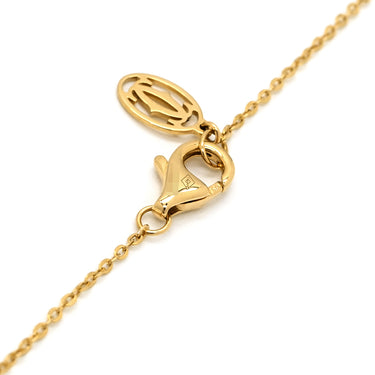 カルティエ Cartier ベビー トリニティ 1Pサファイア イエローゴールド×ホワイトゴールド×ピンクゴールド K18YG K18WG K18PG ピンクサファイア ネックレス 3カラー Au750 18K 18金