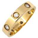 カルティエ Cartier LOVE ミニラブリング 8Pダイヤ B4056200 イエローゴールド K18YG ダイヤモンド #51(JP11) リング 指輪 スモールモデル 750 YG フルダイヤ 11号