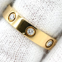 カルティエ Cartier LOVE ミニラブリング 8Pダイヤ B4056200 イエローゴールド K18YG ダイヤモンド #51(JP11) リング 指輪 スモールモデル 750 YG フルダイヤ 11号