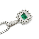 タサキ TASAKI エメラルド ダイヤモンド プラチナシルバー Pt900 エメラルド ダイヤモンド Pt850(チェーン) ネックレス TASAKI プラチナ Pt900