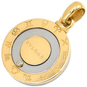 ブルガリ BVLGARI ホロスコープ イエローゴールド×シルバー K18YG ステンレススチール ダイヤモンド ペンダントトップ 18K 750YG SS 星座 星占い 1Pダイヤ