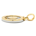 ブルガリ BVLGARI ホロスコープ イエローゴールド×シルバー K18YG ステンレススチール ダイヤモンド ペンダントトップ 18K 750YG SS 星座 星占い 1Pダイヤ