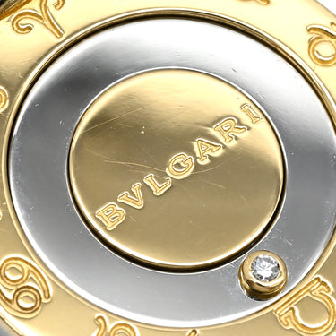 ブルガリ BVLGARI ホロスコープ イエローゴールド×シルバー K18YG ステンレススチール ダイヤモンド ペンダントトップ 18K 750YG SS 星座 星占い 1Pダイヤ