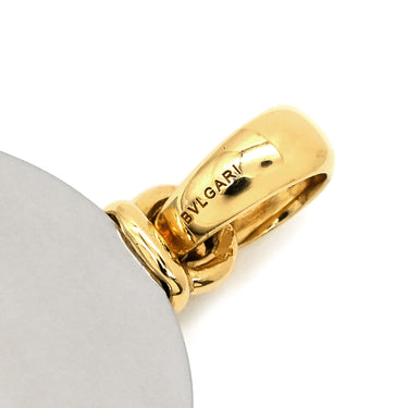 ブルガリ BVLGARI ホロスコープ イエローゴールド×シルバー K18YG ステンレススチール ダイヤモンド ペンダントトップ 18K 750YG SS 星座 星占い 1Pダイヤ