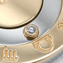 ブルガリ BVLGARI ホロスコープ イエローゴールド×シルバー K18YG ステンレススチール ダイヤモンド ペンダントトップ 18K 750YG SS 星座 星占い 1Pダイヤ