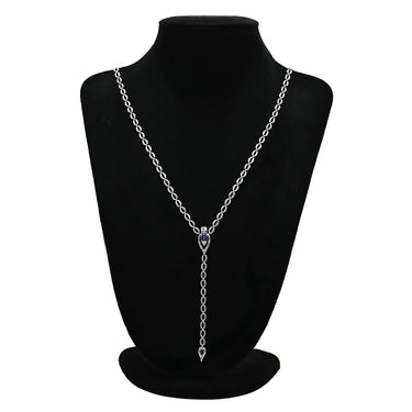 ジュネ Jeunet アーバンシェイプ ダイヤモンド サファイア ロングネックレス 001-2903-003 ブルー×ホワイトゴールド K18WG ダイヤモンド サファイア ネックレス ラリエット 18K 750 WG
