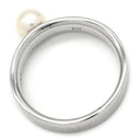 タサキ TASAKI パール 5.4mm パールホワイト×ホワイトゴールド K18WG パール リング 指輪 TASAKI 真珠 Au750 18K 18金 WG 13号