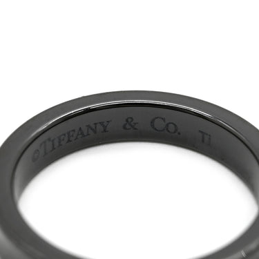 ティファニー Tiffany & Co 1837 ナロー ブラック チタン リング 指輪 TIFFANY＆Co. ブラックチタン 17.5号