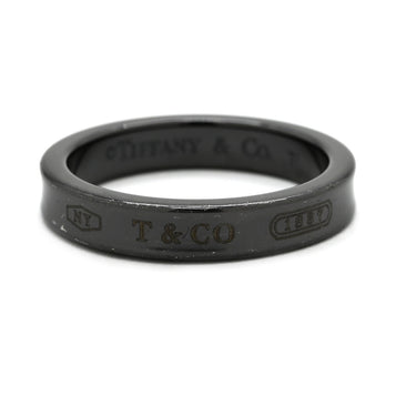 ティファニー Tiffany & Co 1837 ナロー ブラック チタン リング 指輪 TIFFANY＆Co. ブラックチタン 17.5号