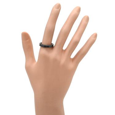 ティファニー Tiffany & Co 1837 ナロー ブラック チタン リング 指輪 TIFFANY＆Co. ブラックチタン 17.5号