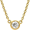 ティファニー Tiffany & Co バイザヤード シングルダイヤモンド ペンダント イエローゴールド K18YG ダイヤモンド ネックレス 18K AU750 YG 1P 1粒 エルサペレッティ