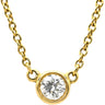 ティファニー Tiffany & Co バイザヤード シングルダイヤモンド ペンダント イエローゴールド K18YG ダイヤモンド ネックレス 18K AU750 YG 1P 1粒 エルサペレッティ