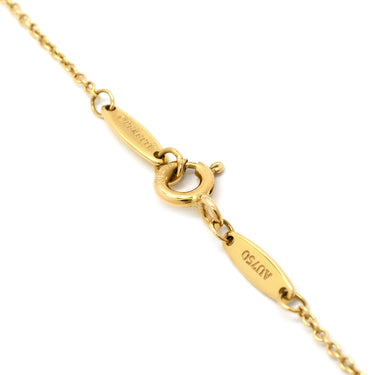 ティファニー Tiffany & Co バイザヤード シングルダイヤモンド ペンダント イエローゴールド K18YG ダイヤモンド ネックレス 18K AU750 YG 1P 1粒 エルサペレッティ