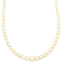 ミキモト MIKIMOTO パール 3.4-7mm パールホワイト×ホワイトゴールド シルバー パール ネックレス MIKIMOTO 真珠 SV