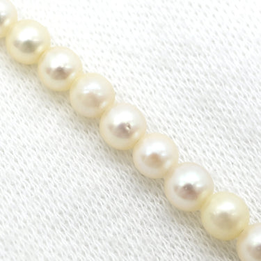 ミキモト MIKIMOTO パール 3.4-7mm パールホワイト×ホワイトゴールド シルバー パール ネックレス MIKIMOTO 真珠 SV