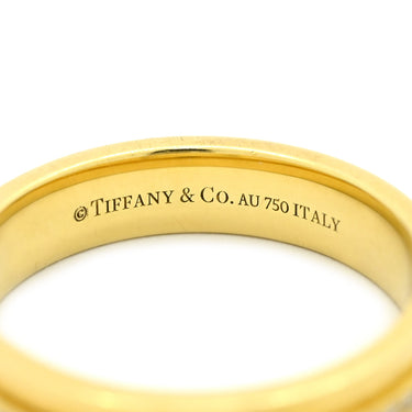 ティファニー Tiffany & Co T TWO ナロー ダイヤ イエローゴールド K18YG ダイヤモンド リング 指輪 18K AU750 YG 15号