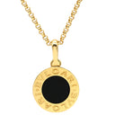 ブルガリ BVLGARI ブルガリブルガリ 350554 イエローゴールド×ブラック K18YG オニキス ネックレス ペンダント 18K 750 18金 オニキス 黒