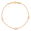 ティファニー Tiffany & Co バイザヤード 3Pダイヤ 60141638 ピンクゴールド K18PG ダイヤモンド ブレスレット Au750 18K 18金 T&Co. エルサペレッティ