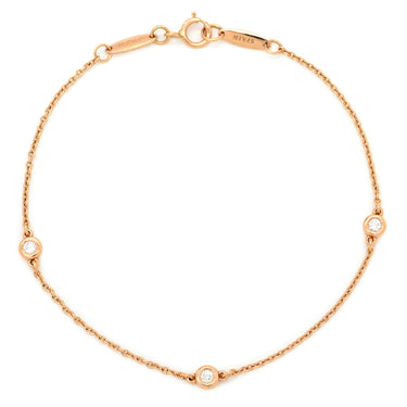 ティファニー Tiffany & Co バイザヤード 3Pダイヤ 60141638 ピンクゴールド K18PG ダイヤモンド ブレスレット Au750 18K 18金 T&Co. エルサペレッティ