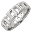 ティファニー Tiffany & Co Tトゥルー ワイド リング 62509244 ホワイトゴールド K18WG リング 指輪 T＆Co. AU750 18K WG Tパターン 10号