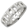 ティファニー Tiffany & Co Tトゥルー ワイド リング 62509244 ホワイトゴールド K18WG リング 指輪 T＆Co. AU750 18K WG Tパターン 10号
