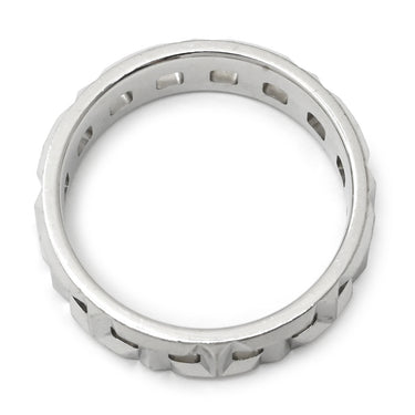 ティファニー Tiffany & Co Tトゥルー ワイド リング 62509244 ホワイトゴールド K18WG リング 指輪 T＆Co. AU750 18K WG Tパターン 10号