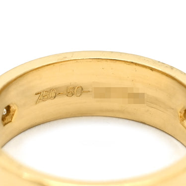 カルティエ Cartier ラブリング ハーフダイヤ B4032400 イエローゴールド K18YG ダイヤモンド #50(JP10) リング 指輪 クラシックモデル LOVE Ring 750 18K 3粒 3石 9号