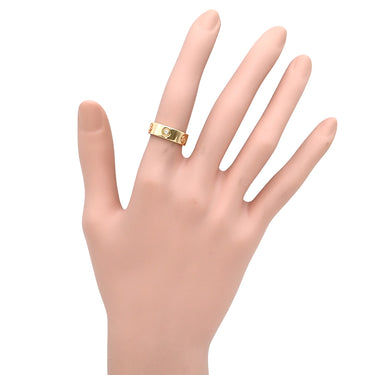 カルティエ Cartier ラブリング ハーフダイヤ B4032400 イエローゴールド K18YG ダイヤモンド #50(JP10) リング 指輪 クラシックモデル LOVE Ring 750 18K 3粒 3石 9号