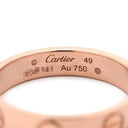 カルティエ Cartier ミニラブリング B4085200 ピンクゴールド K18PG #49(JP9) リング 指輪 スモールモデル LOVE Ring 18K 750PG 9号