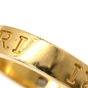 ブルガリ BVLGARI ブルガリブルガリ ダブルロゴ イエローゴールド K18YG ダイヤモンド リング 指輪 18K 750AU 1Pダイヤモンド 7号