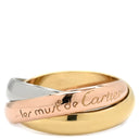 カルティエ Cartier トリニティクラシック ホワイトゴールド×イエローゴールド×ピンクゴールド K18WG K18YG K18PG #51(JP11) リング 指輪 3連 3カラー 18K 750 10.5号