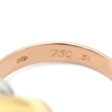 カルティエ Cartier トリニティクラシック ホワイトゴールド×イエローゴールド×ピンクゴールド K18WG K18YG K18PG #51(JP11) リング 指輪 3連 3カラー 18K 750 10.5号