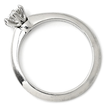 ティファニー Tiffany & Co ソリティア ダイヤリング プラチナシルバー Pt950 ダイヤモンド リング 指輪 T＆Co. 一粒 1P 立爪 0.34ct プラチナ950 7.5号