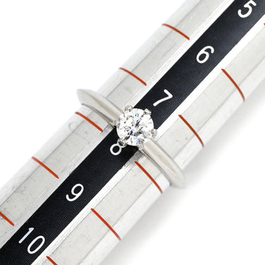ティファニー Tiffany & Co ソリティア ダイヤリング プラチナシルバー Pt950 ダイヤモンド リング 指輪 T＆Co. 一粒 1P 立爪 0.34ct プラチナ950 7.5号