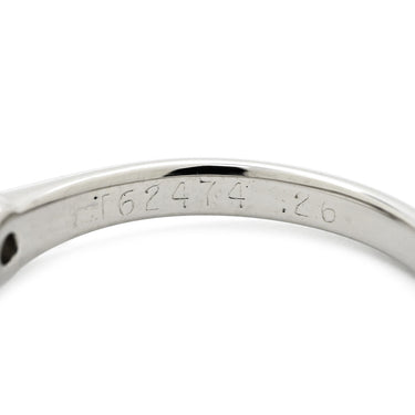 ティファニー Tiffany & Co ソリティア ダイヤリング プラチナシルバー Pt950 ダイヤモンド リング 指輪 T＆Co. 一粒 1P 立爪 0.26ct プラチナ950 7号