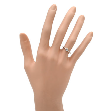ティファニー Tiffany & Co ソリティア ダイヤリング プラチナシルバー Pt950 ダイヤモンド リング 指輪 T＆Co. 一粒 1P 立爪 0.26ct プラチナ950 7号
