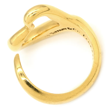 ティファニー Tiffany & Co オープンハート イエローゴールド K18YG リング 指輪 T＆Co. 18K 750YG エルサ ペレッティ 10.5号
